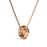 Collier Diamant Rond - Double Entourage -La Ravissante