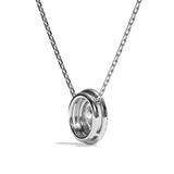 Collier Diamant Oval - Double Entourage -  La Remarquable