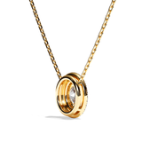 Collier Diamant Oval - Double Entourage -  La Remarquable