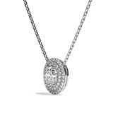 Collier Diamant Oval - Double Entourage -  La Remarquable
