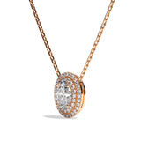 Collier Diamant Oval - Double Entourage -  La Remarquable