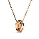 Collier Diamant Oval - Double Entourage -  La Remarquable