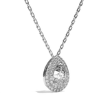 Collier Diamant Poire - Double Entourage - La Sensationnelle