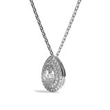 Collier Diamant Poire - Double Entourage - La Sensationnelle