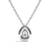 Collier Diamant Poire - Double Entourage - La Sensationnelle