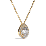 Collier Diamant Poire - Double Entourage - La Sensationnelle
