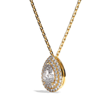 Collier Diamant Poire - Double Entourage - La Sensationnelle