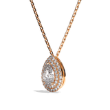 Collier Diamant Poire - Double Entourage - La Sensationnelle