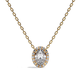 Collier Diamant Oval -  Simple Entourage -La Volontaire