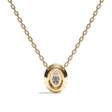 Collier Diamant Oval -  Simple Entourage -La Volontaire