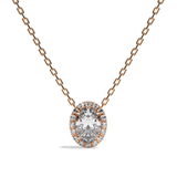 Collier Diamant Oval -  Simple Entourage -La Volontaire