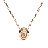 Collier Diamant Oval -  Simple Entourage -La Volontaire