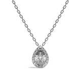 Collier Diamant Poire - Simple Entourage -L'Avenante