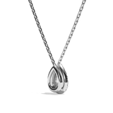Collier Diamant Poire - Simple Entourage -L'Avenante