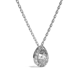 Collier Diamant Poire - Simple Entourage -L'Avenante