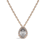 Collier Diamant Poire - Simple Entourage -L'Avenante