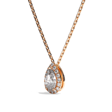 Collier Diamant Poire - Simple Entourage -L'Avenante
