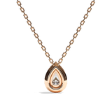 Collier Diamant Poire - Simple Entourage -L'Avenante