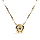 Collier Diamant Rond - Simple Entourage - L'Engagée