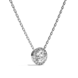 Collier Diamant Rond - Simple Entourage - L'Engagée