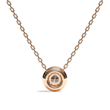 Collier Diamant Rond - Simple Entourage - L'Engagée