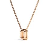 Collier Diamant Taille Emeraude - Simple Entourage -L'Extravertie