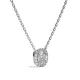 Collier Diamant Coussin - Simple Entourage - L'Impliquée