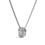 Collier Diamant Coussin - Simple Entourage - L'Impliquée