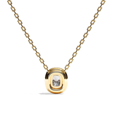 Collier Diamant Coussin - Simple Entourage - L'Impliquée
