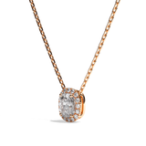 Collier Diamant Coussin - Simple Entourage - L'Impliquée