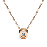 Collier Diamant Coussin - Simple Entourage - L'Impliquée