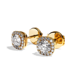 Puces Diamant Rond - Simple Entourage - La Charismatique