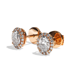 Puces Diamant Oval - Simple Entourage - L'Ingénieuse
